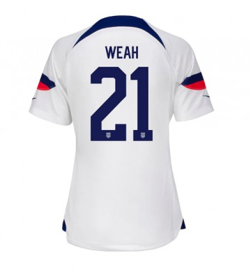 Yhdysvallat Timothy Weah #21 Kotipaita Naisten EM-Kisat 2020 Lyhyet Hihat